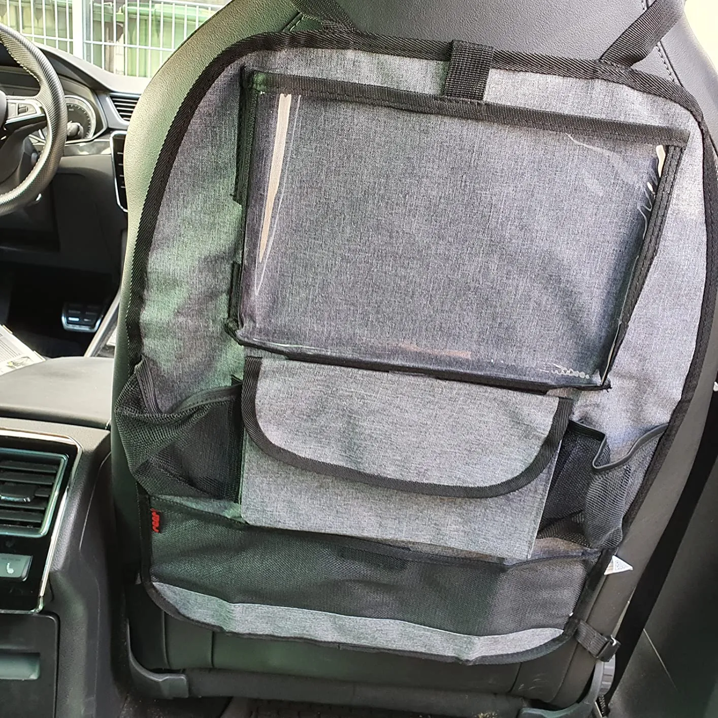 reer TravelKid Entertain Autositz-Organizer Grau Tablet-Fach