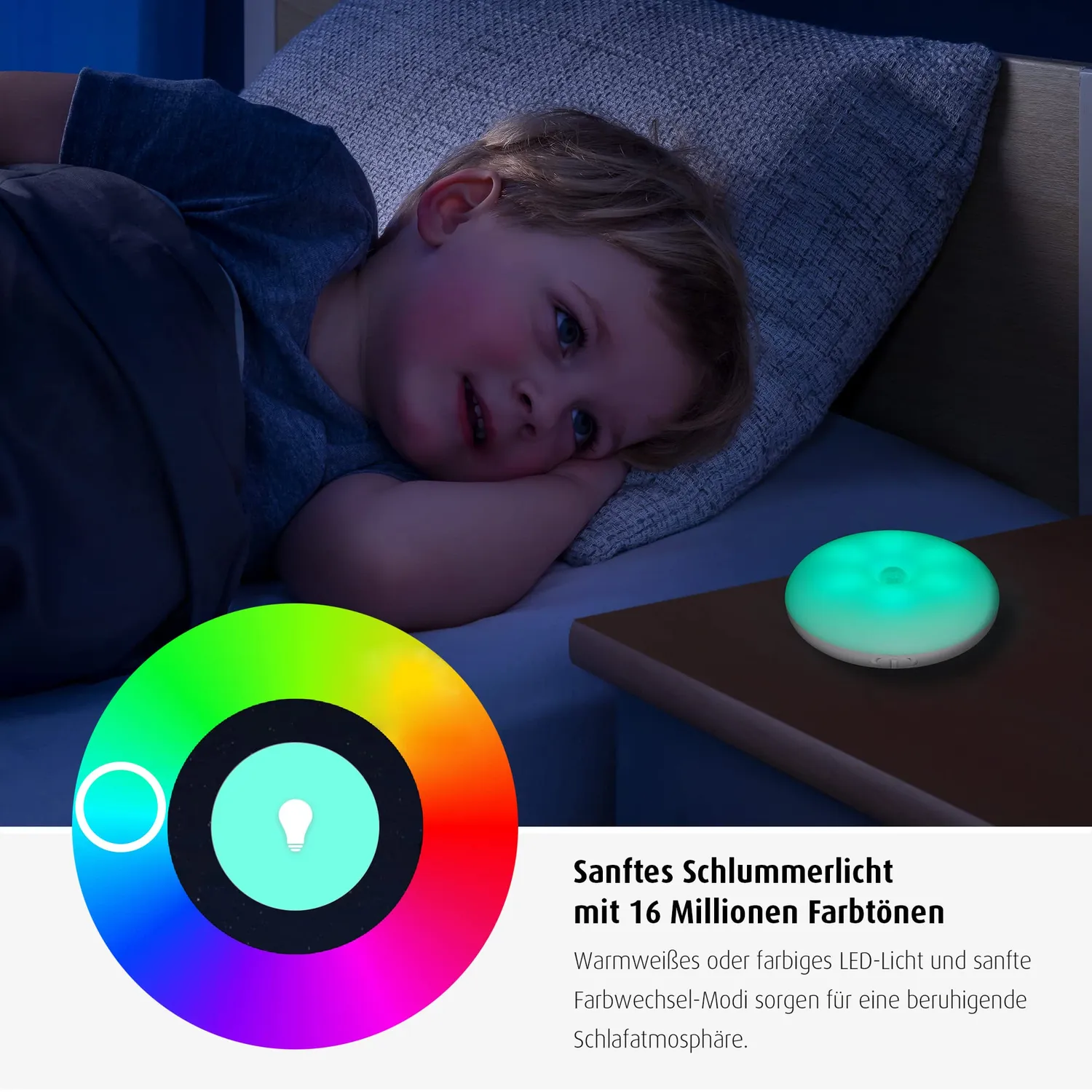 Reer NightGuide SmartLight Nachtlicht Bluetooth weiß Timer