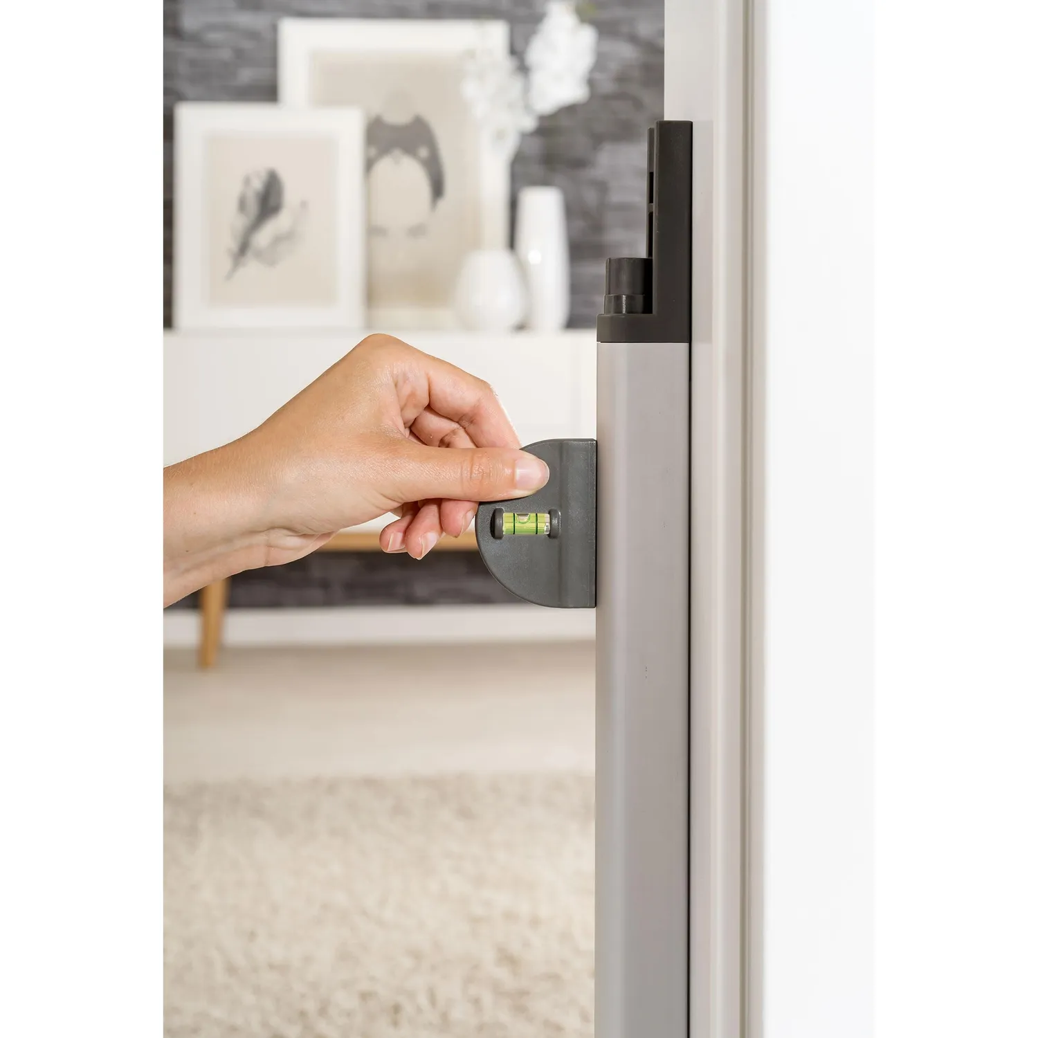 reer EasyFix Schnellmontage-System Türgitter Trend grau