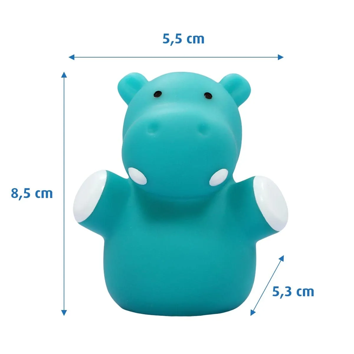 Reer lumilu Mini Zoo Hippo Nachtlicht Nilpferd blau LED
