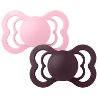 BIBS Supreme Schnuller Plum Flach Symmetrisch Silikon