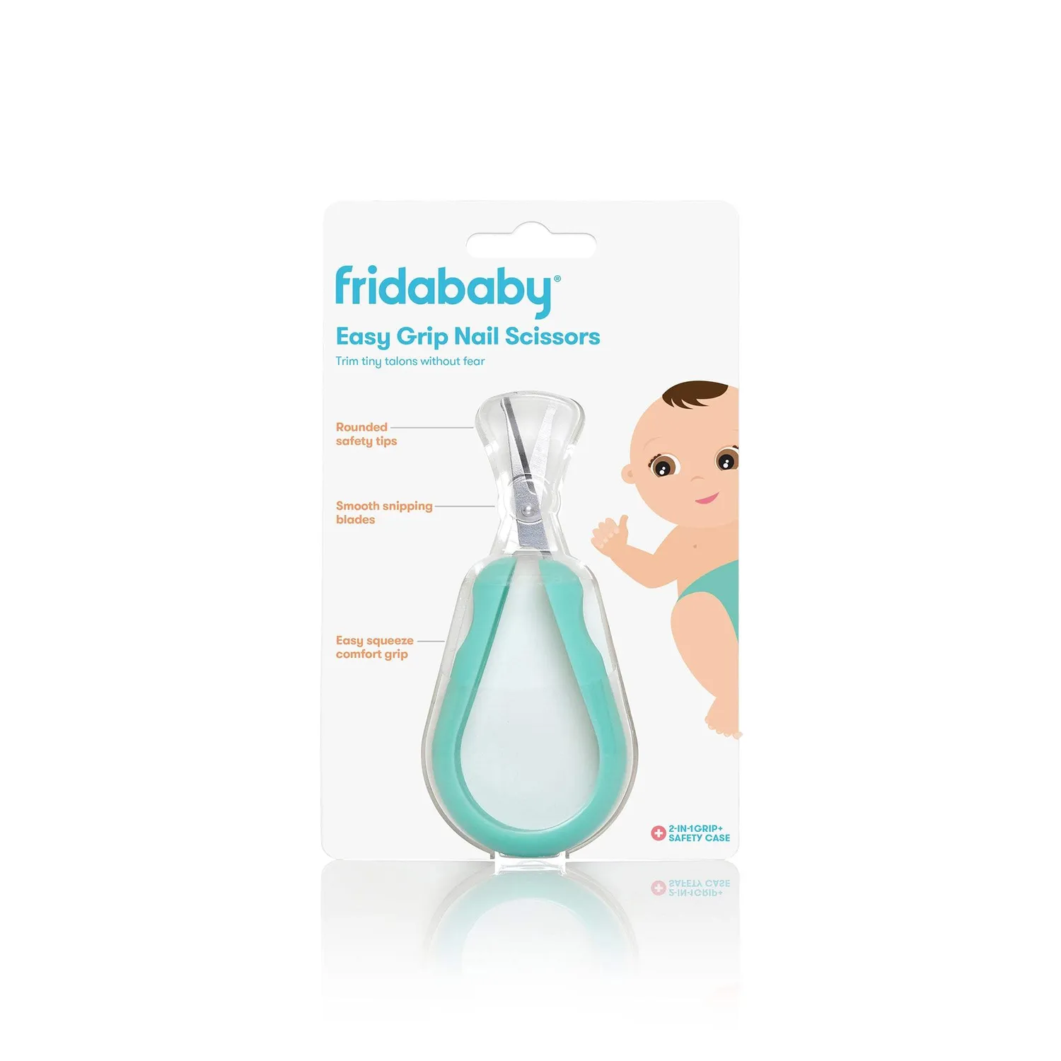Frida Baby Nagelschere Easy Grip mit Etui Edelstahl