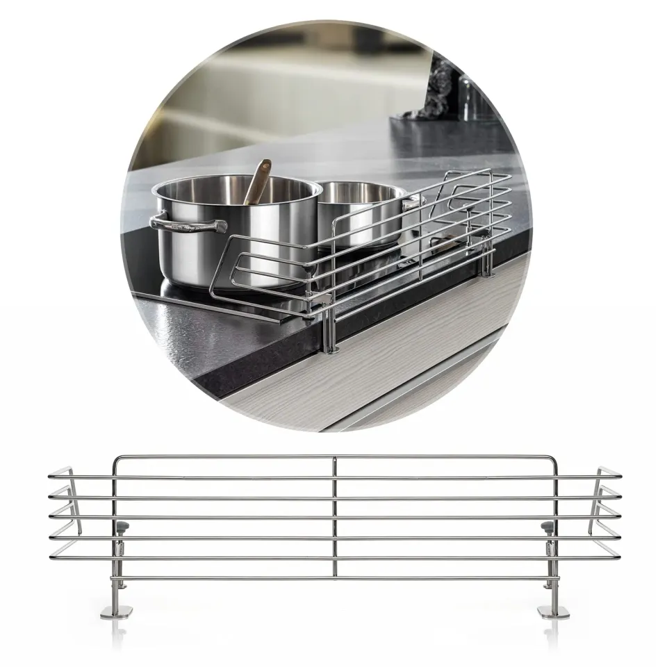 Reer Classic Herdschutzgitter Edelstahl 65 cm spülmaschinenfest
