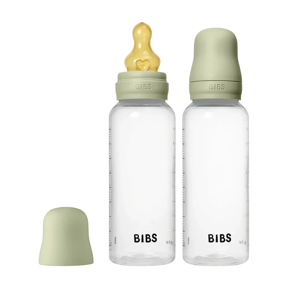 BIBS Babyflasche 270ml 2er-Pack Sage Latex