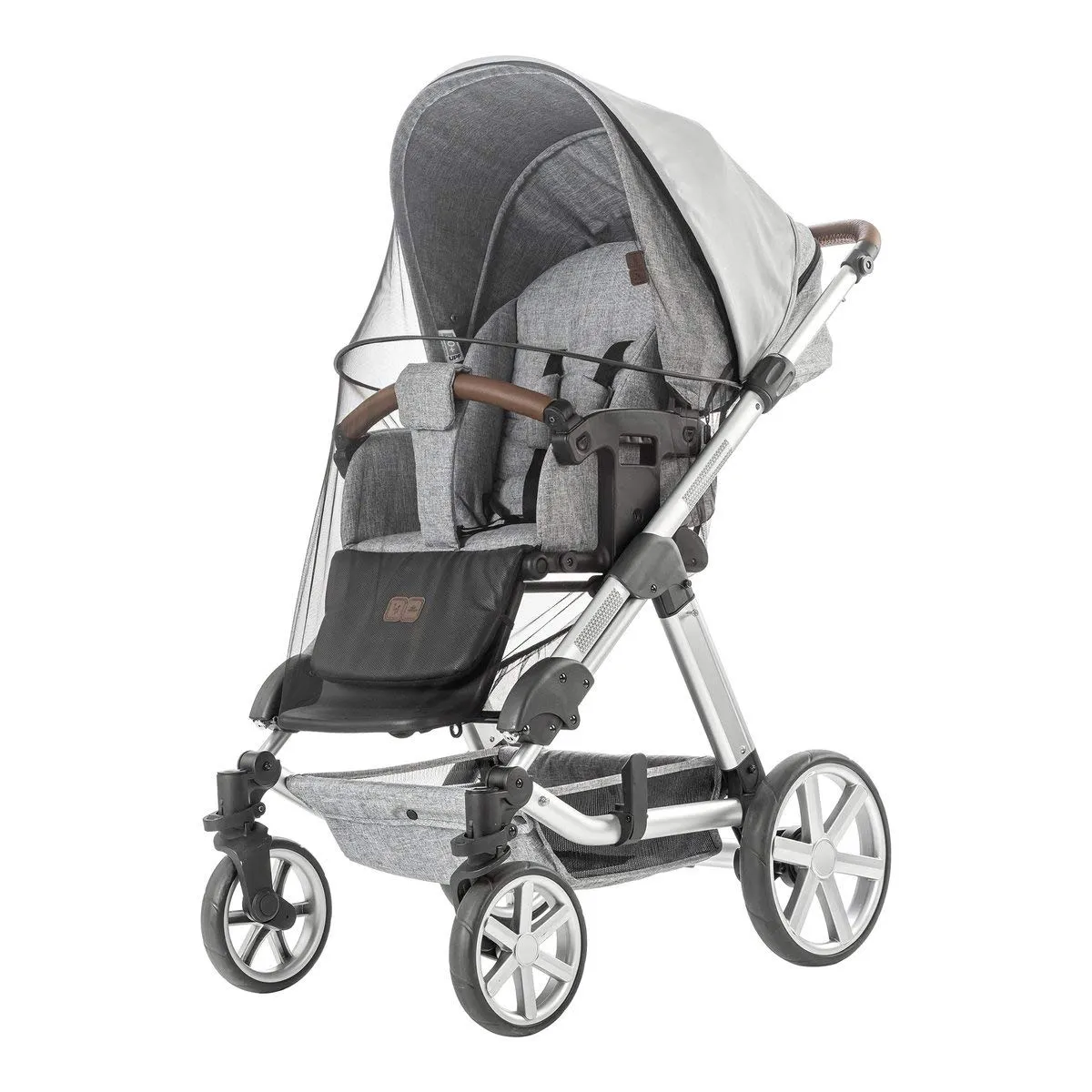 Reer ShineSafe Bite Sonnenschutz Kinderwagen Insektenschutz grau