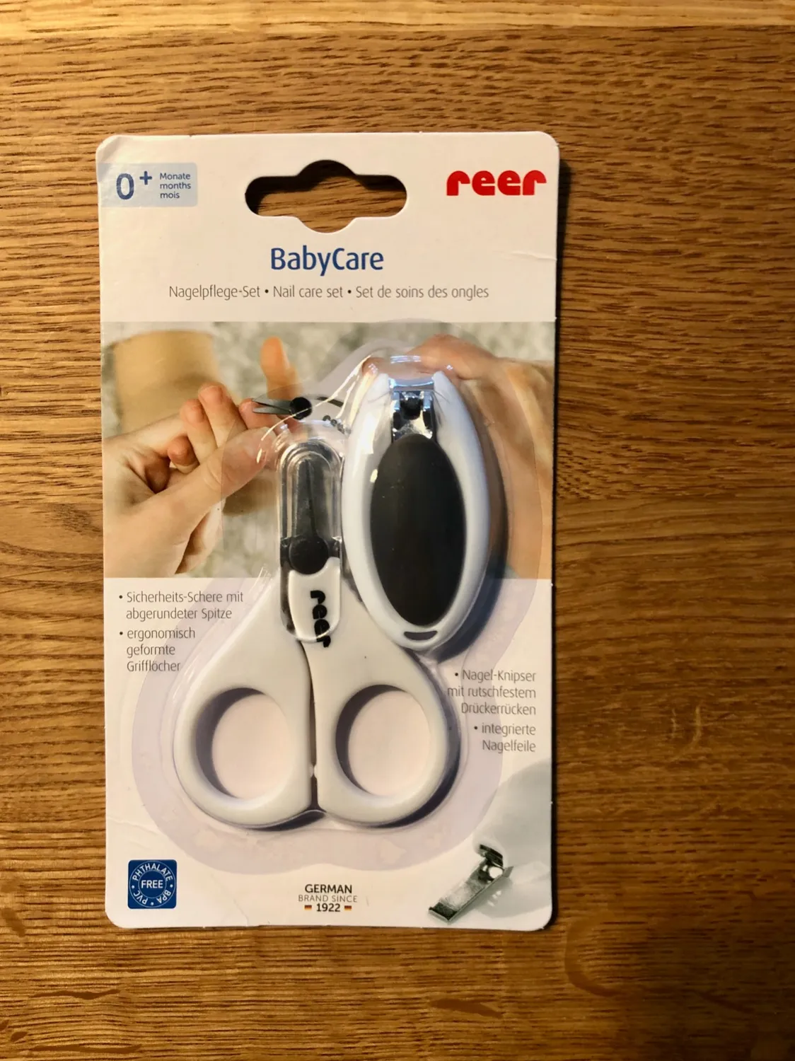 reer BabyCare Nagelpflege-Set Schere Knipser weiß