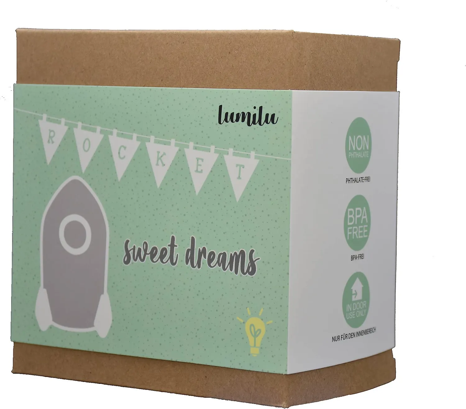 reer lumilu Sweet Dreams Rocket Nachtlicht grau LED