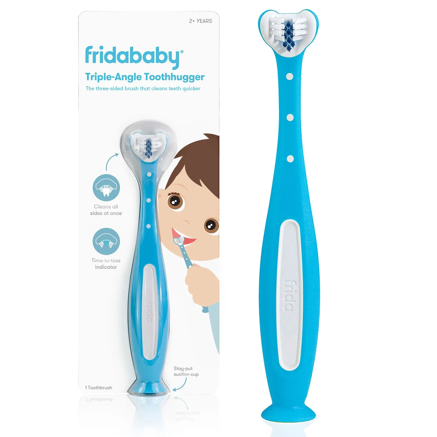 Frida Baby Toothhugger Zahnbürste Gelb 3-seitig
