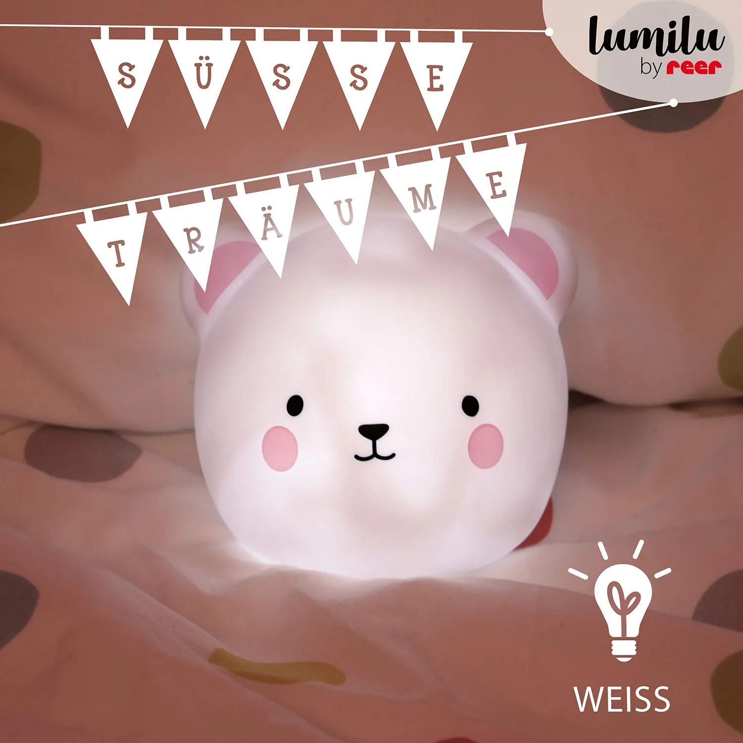 Reer lumilu Touch Light Bear Nachtlicht weiß Bär
