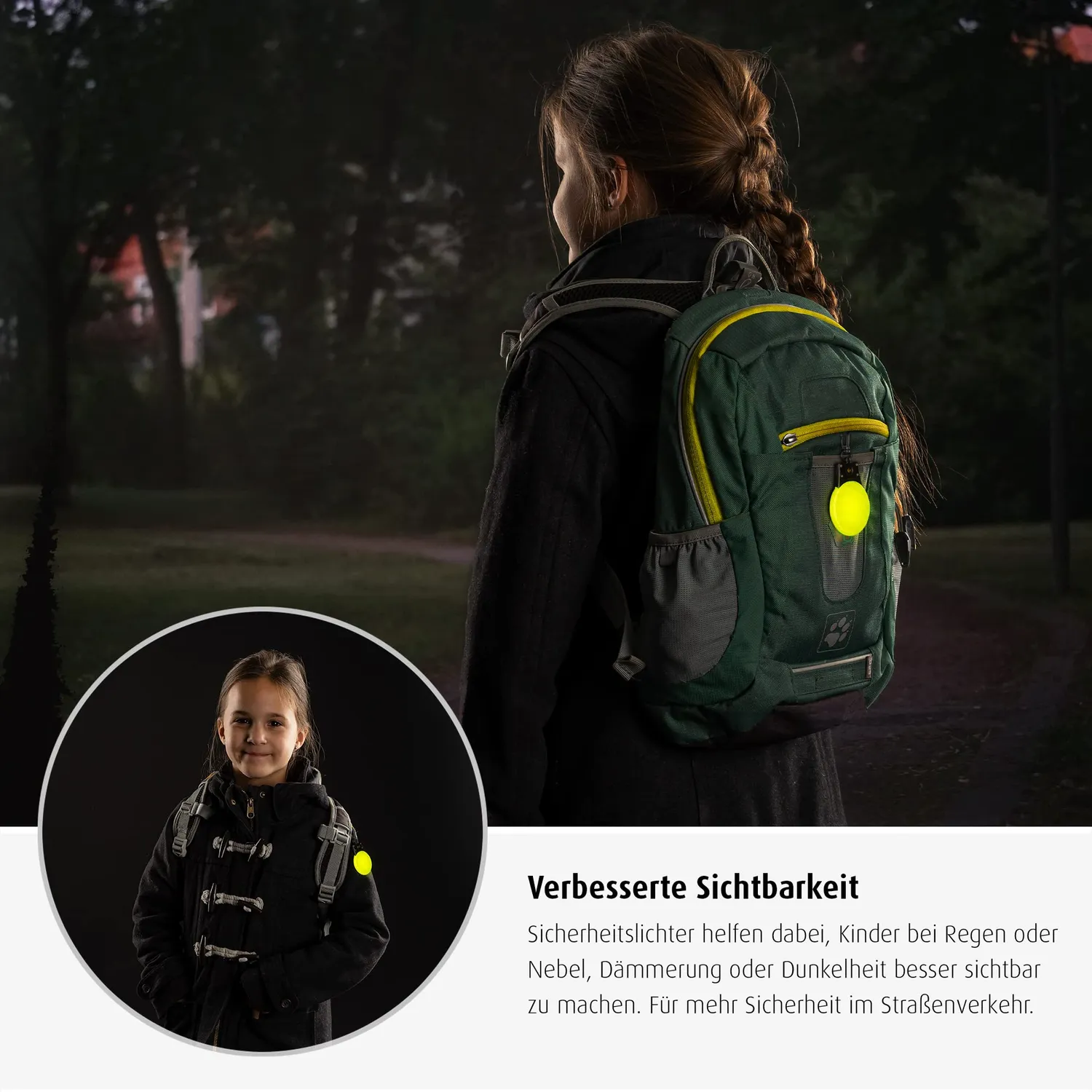 Reer Light&Go Sicherheitslicht LED Anhänger grün