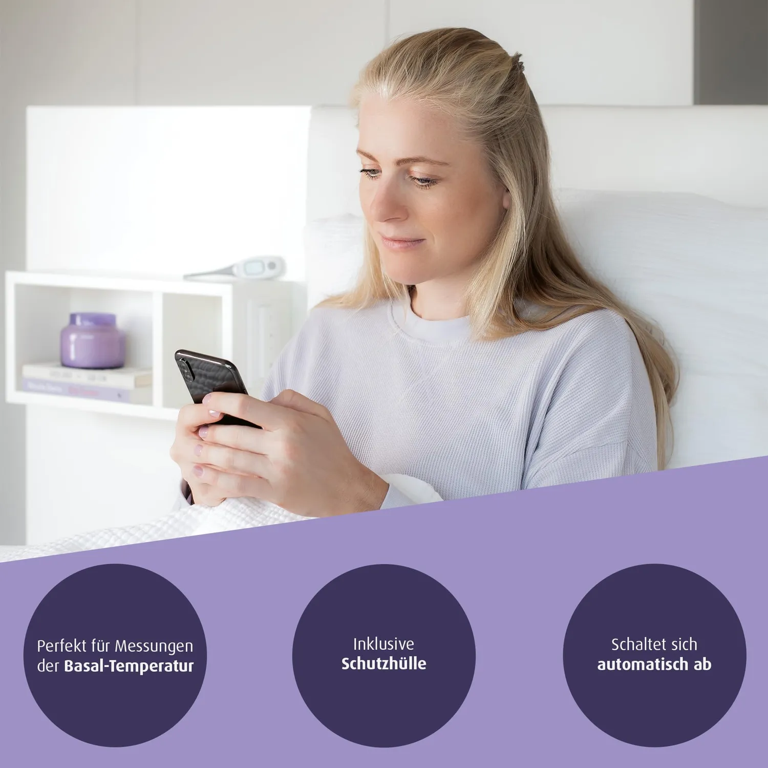 reer Basalthermometer Zyklustracker mit App Bluetooth