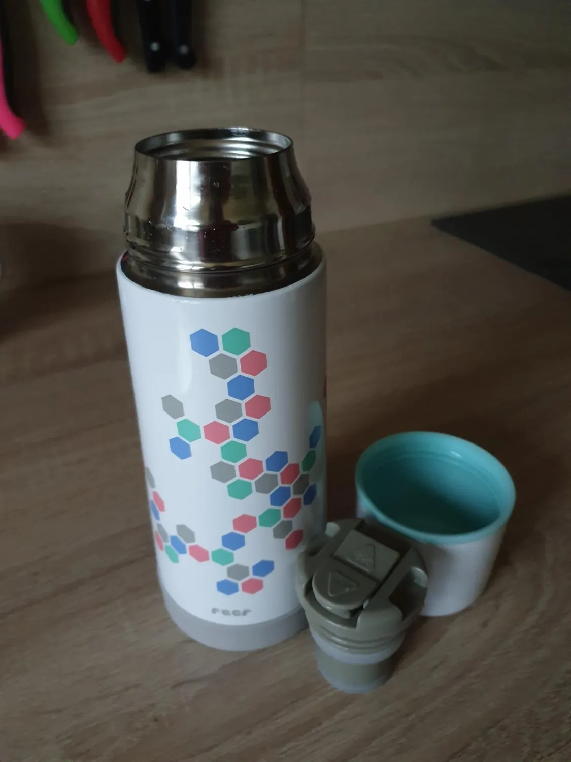 Reer 90310 DesignLine Isolierflasche 350 ml Edelstahl