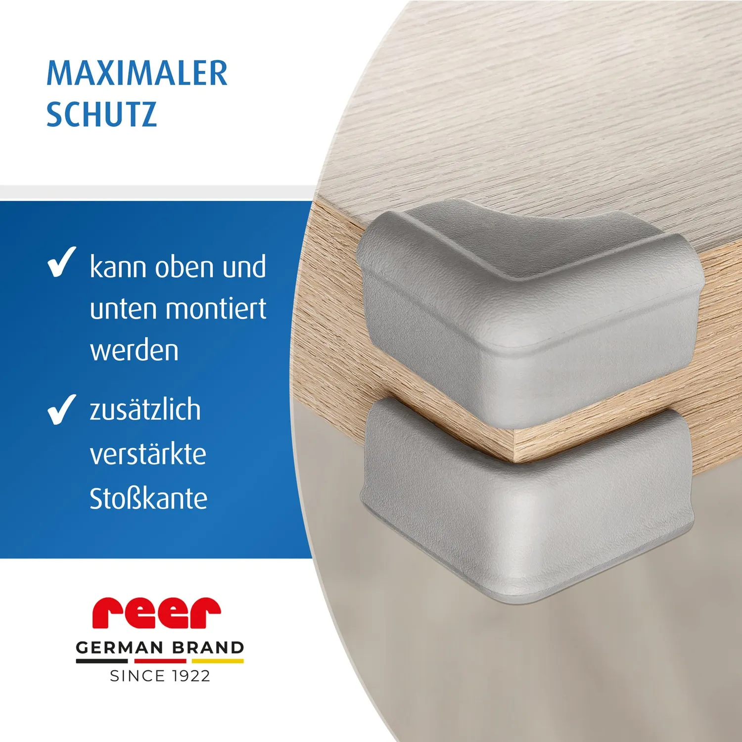 Reer Soft Eckenschutz grau bissfest 4 Stück