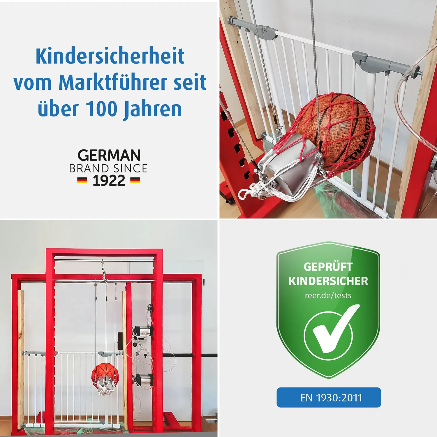 Reer Basic 46977 Treppenschutzgitter Holz braun 106cm