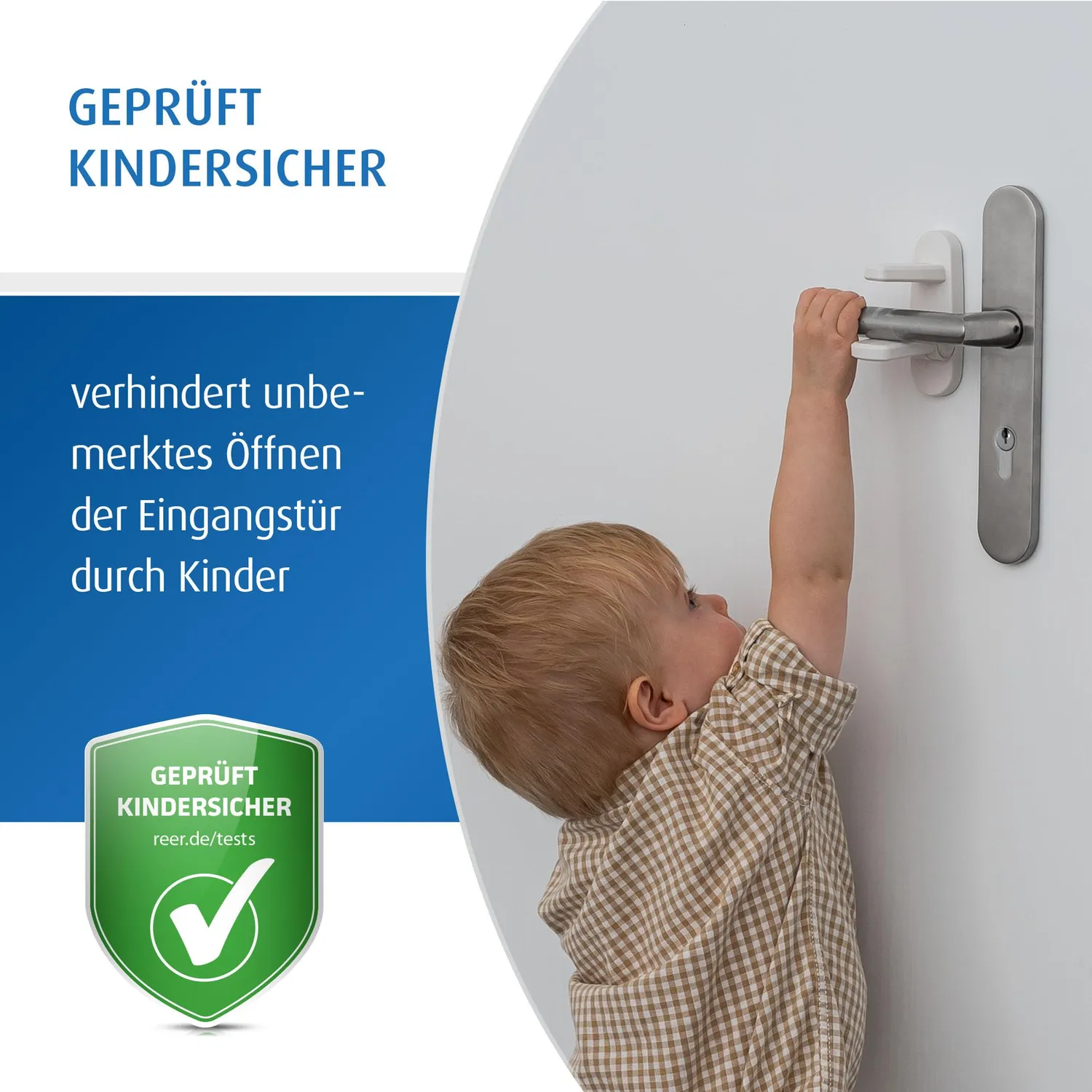 Reer Türgriff-Stopp Türgriffschutz weiß kindersicher