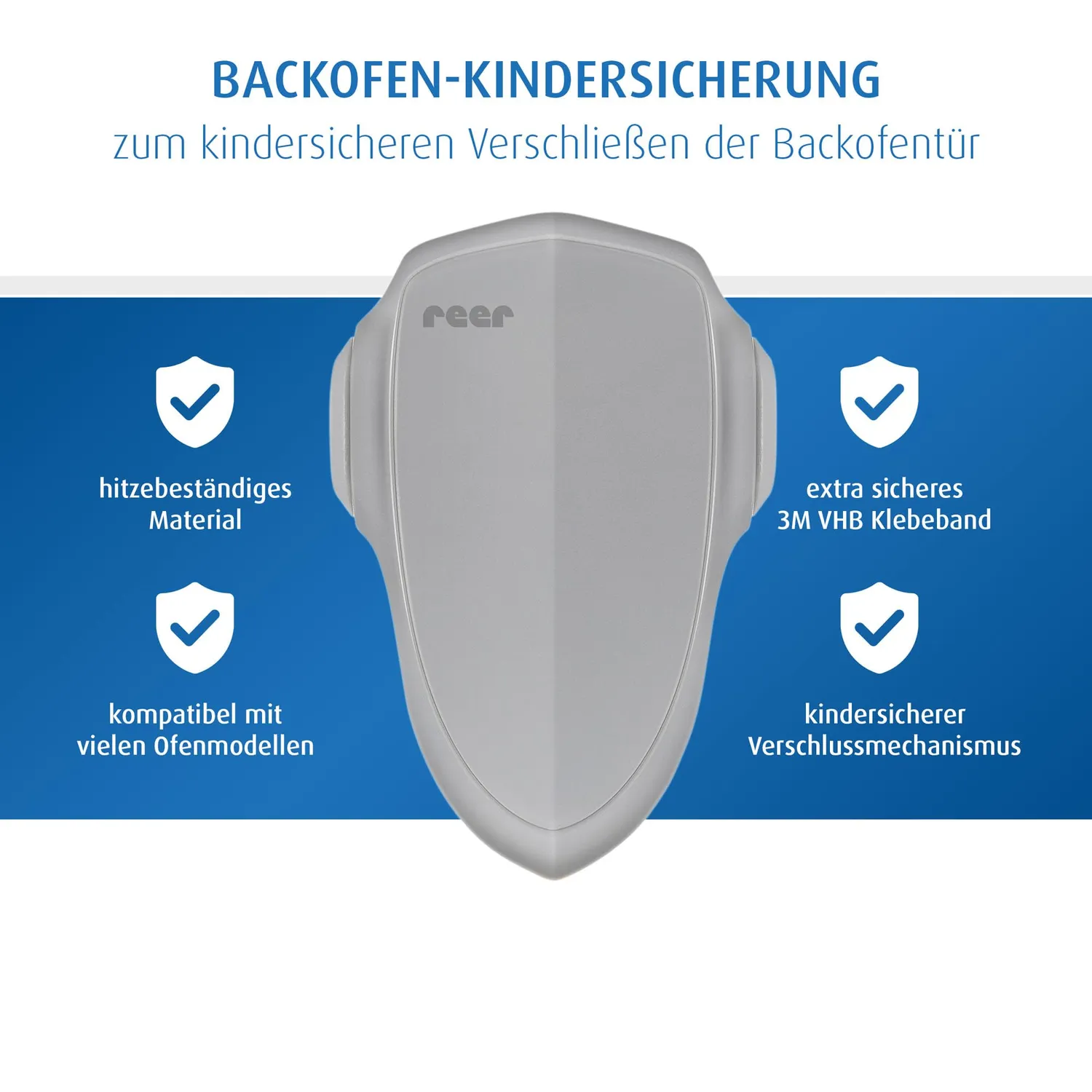 reer Backofen Kindersicherung grau hitzebeständig 1 Stück