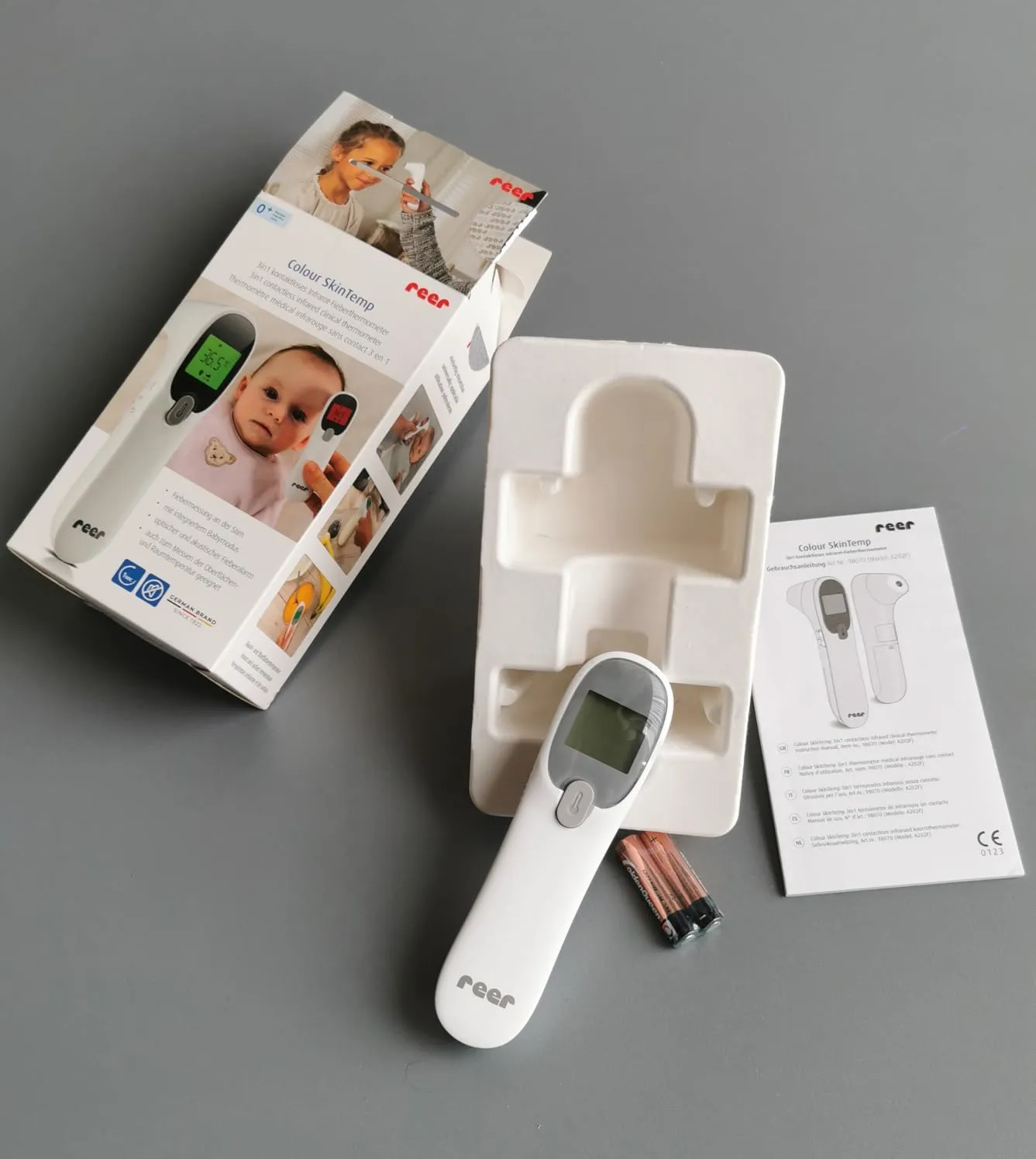 reer Colour SkinTemp Stirnthermometer 3in1