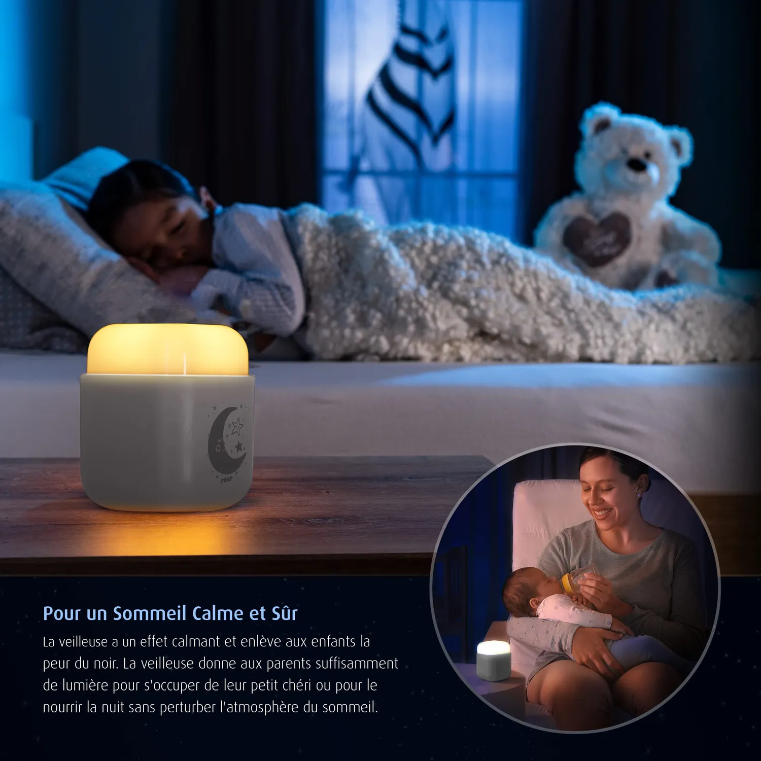Reer SleepLight 52401 Nachtlicht hellgrau Akku