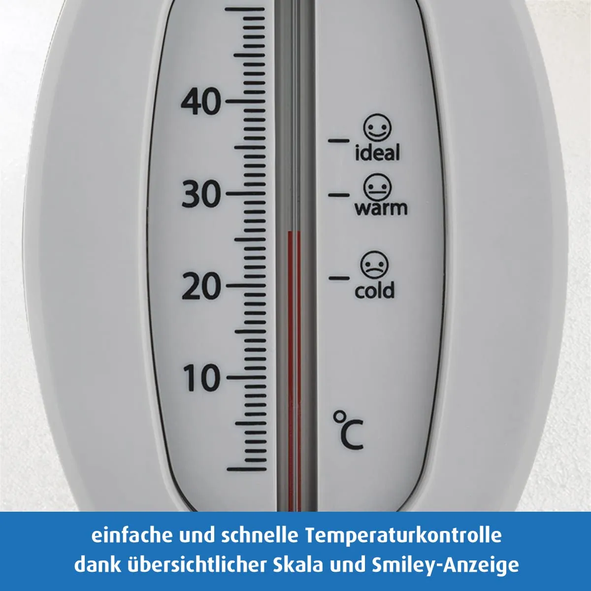 Reer Baby-Thermometer Badethermometer grau bruchsicher