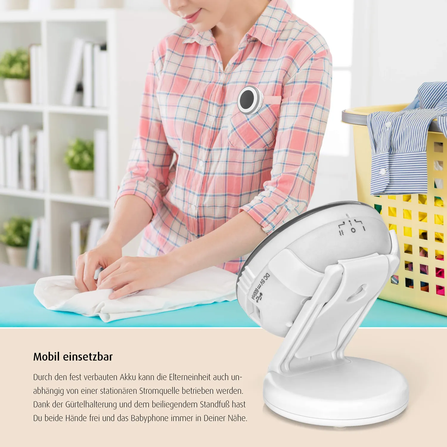 Reer 50080 Projektor Babyphone Weiß mit Sternenhimmel
