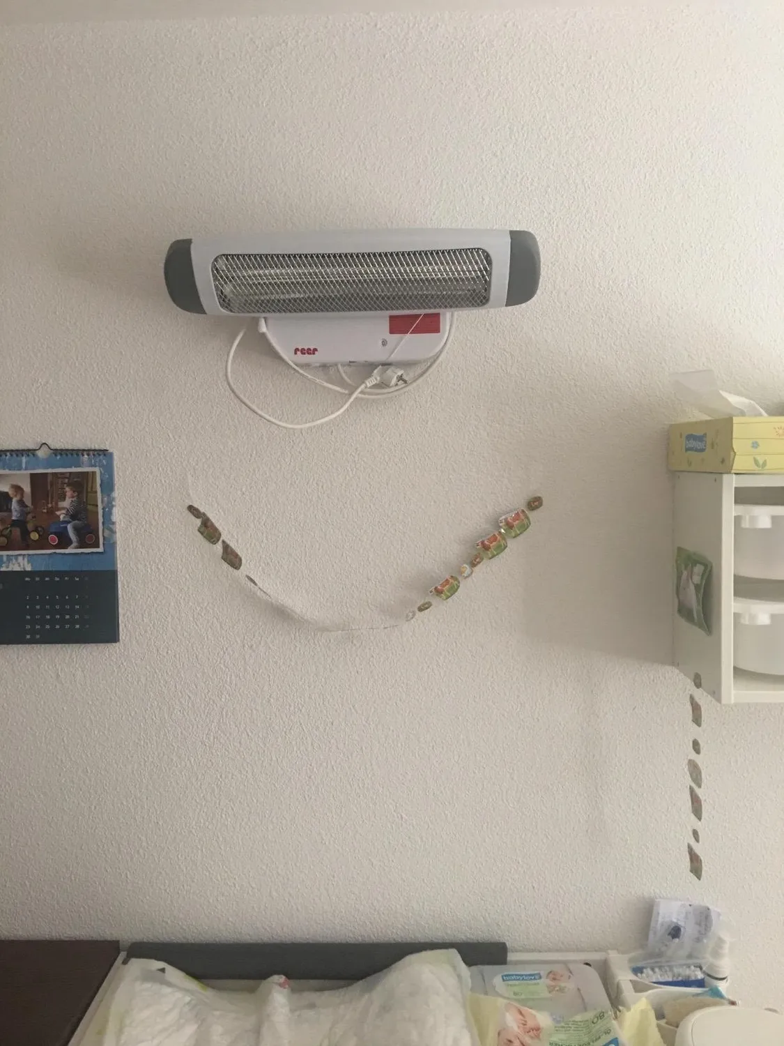 reer FeelWell Wickeltischstrahler 2 Heizstufen