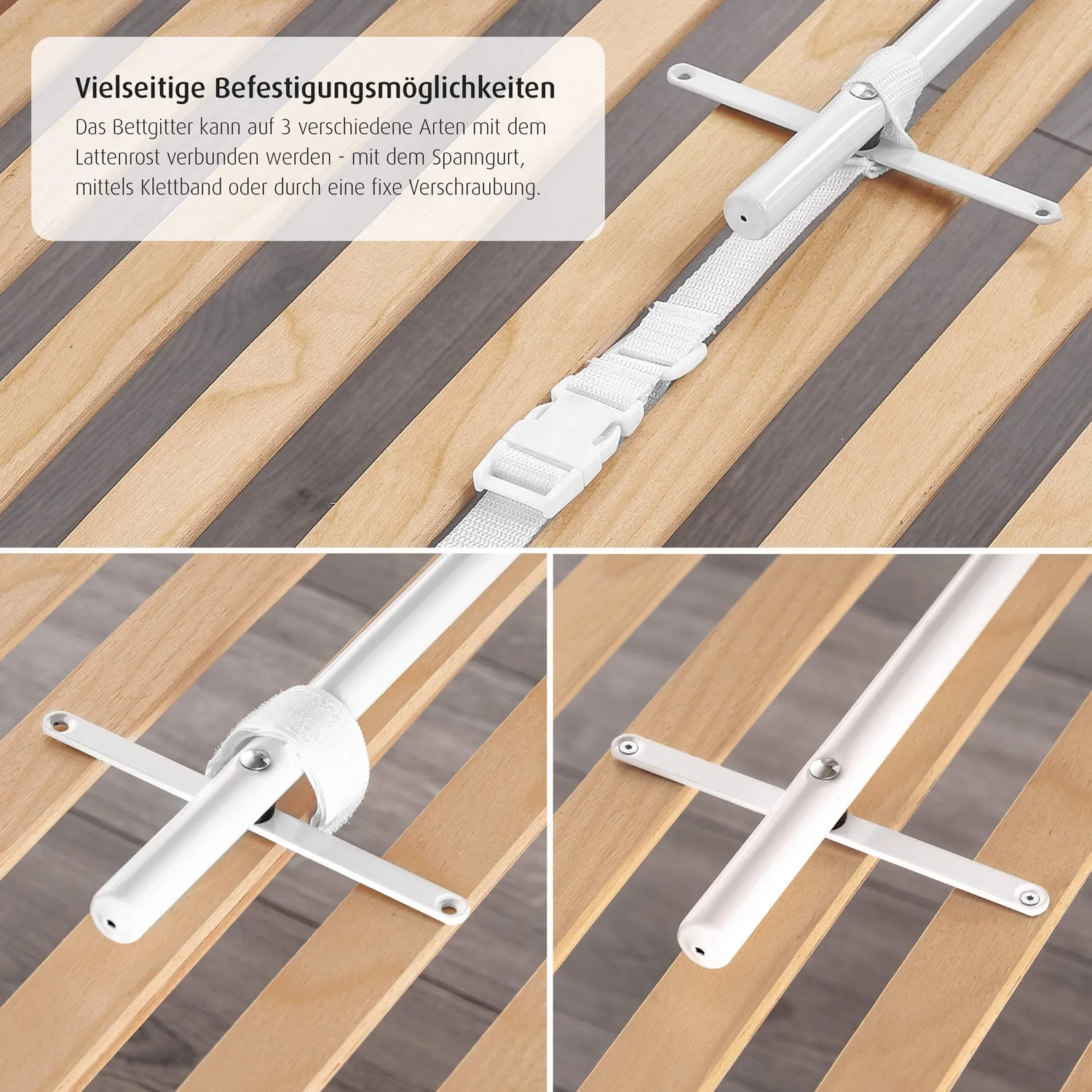 Reer Sleep'n Keep Bettgitter 100 cm beige Rausfallschutz