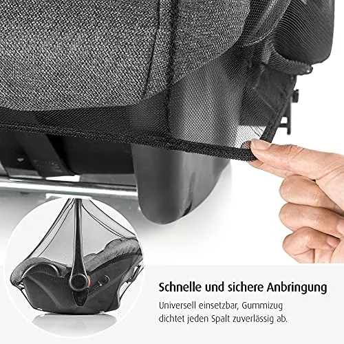reer Insektennetz Babyschale Moskitonetz Polyester schwarz