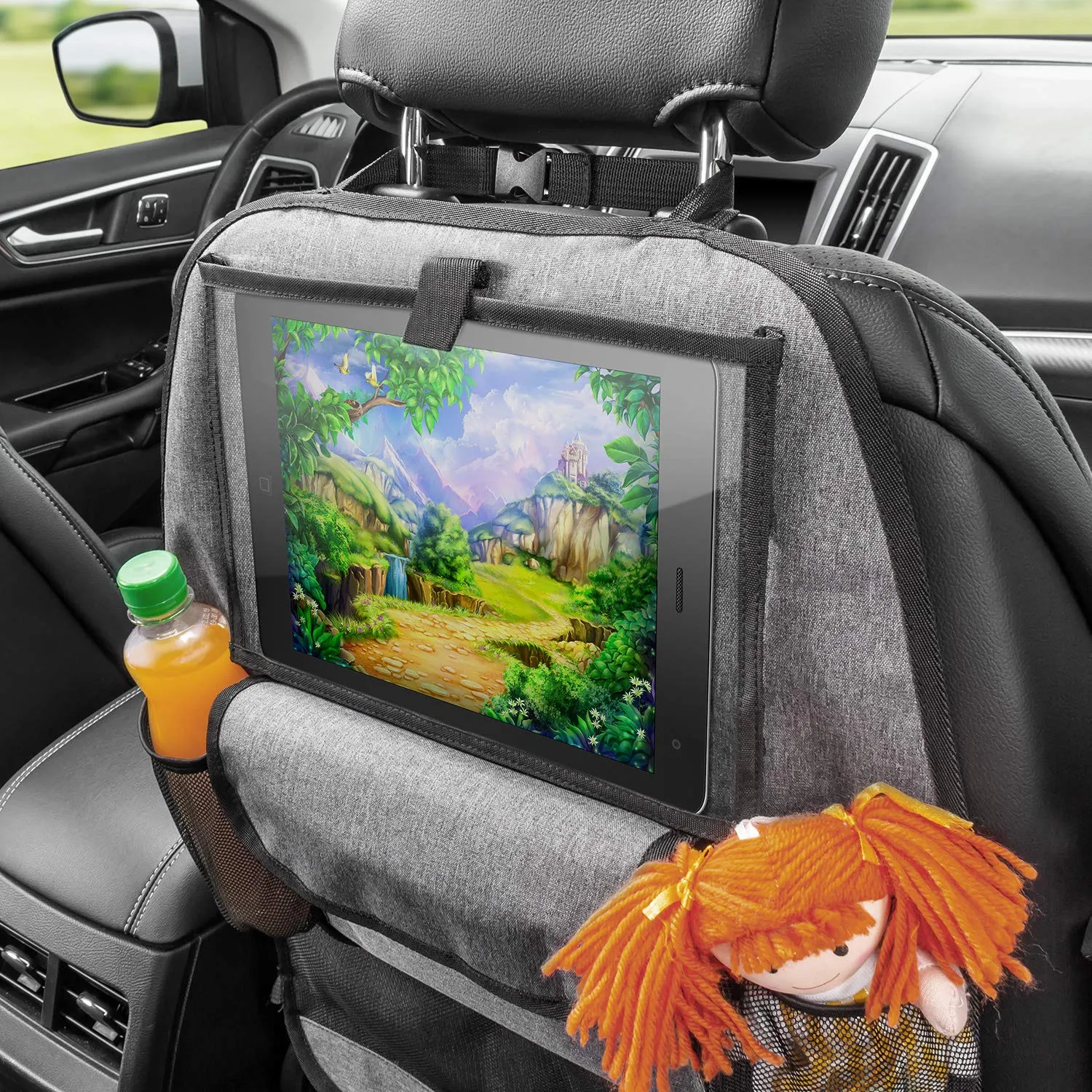 reer TravelKid Entertain Autositz-Organizer Grau Tablet-Fach