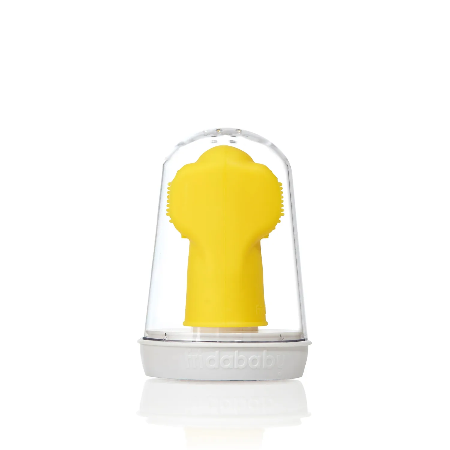 SmileFrida Finger Zahnbürste Baby Silikon mit Ständer