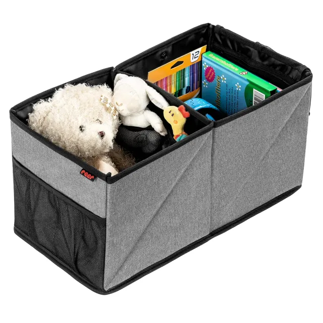 reer TravelKid Box Rücksitz-Autobox grau 46 cm