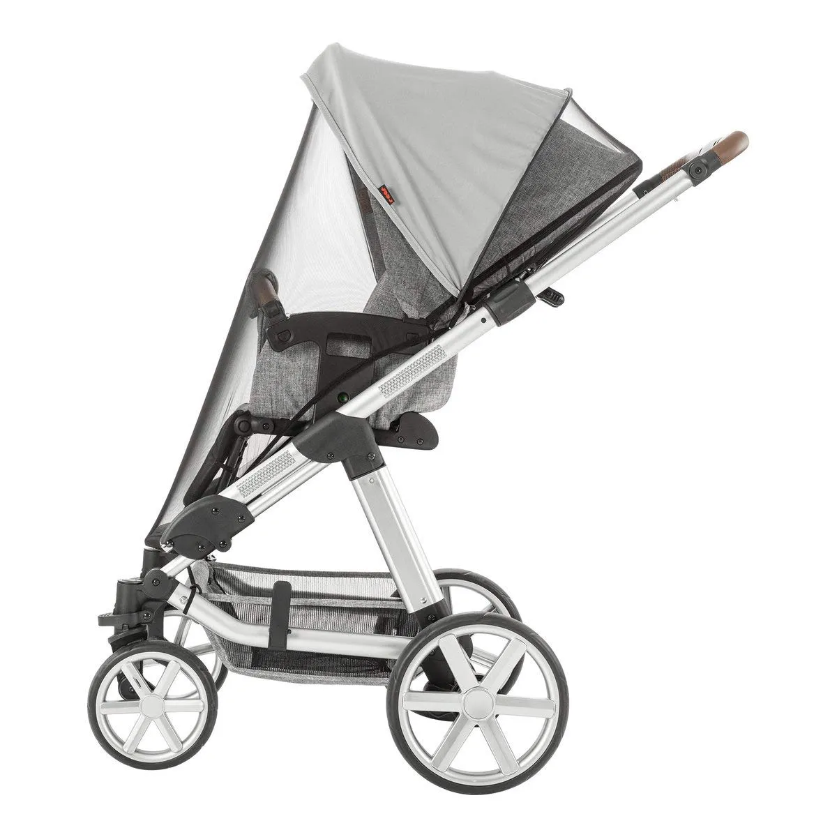 Reer ShineSafe Bite Sonnenschutz Kinderwagen Insektenschutz grau