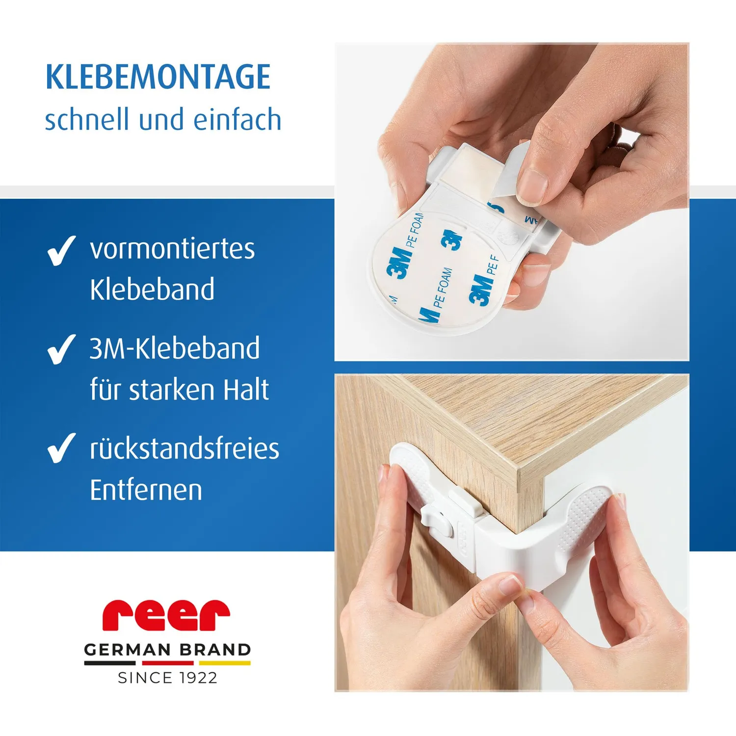 reer Schrank- Schubladensicherung extern zum Kleben