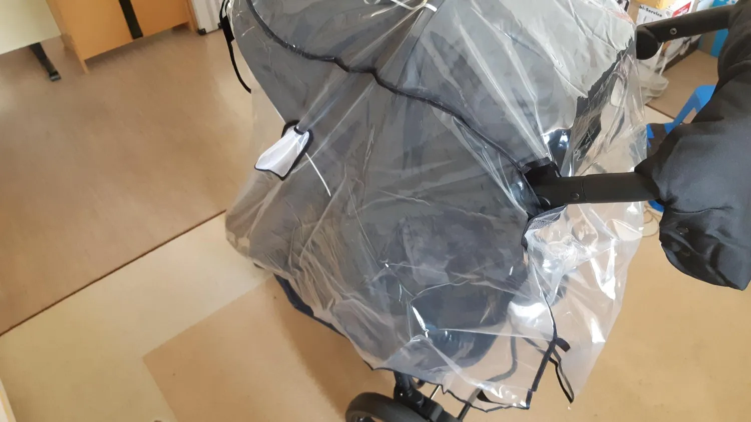 Reer RainCover Active Regenschutz Buggy transparent