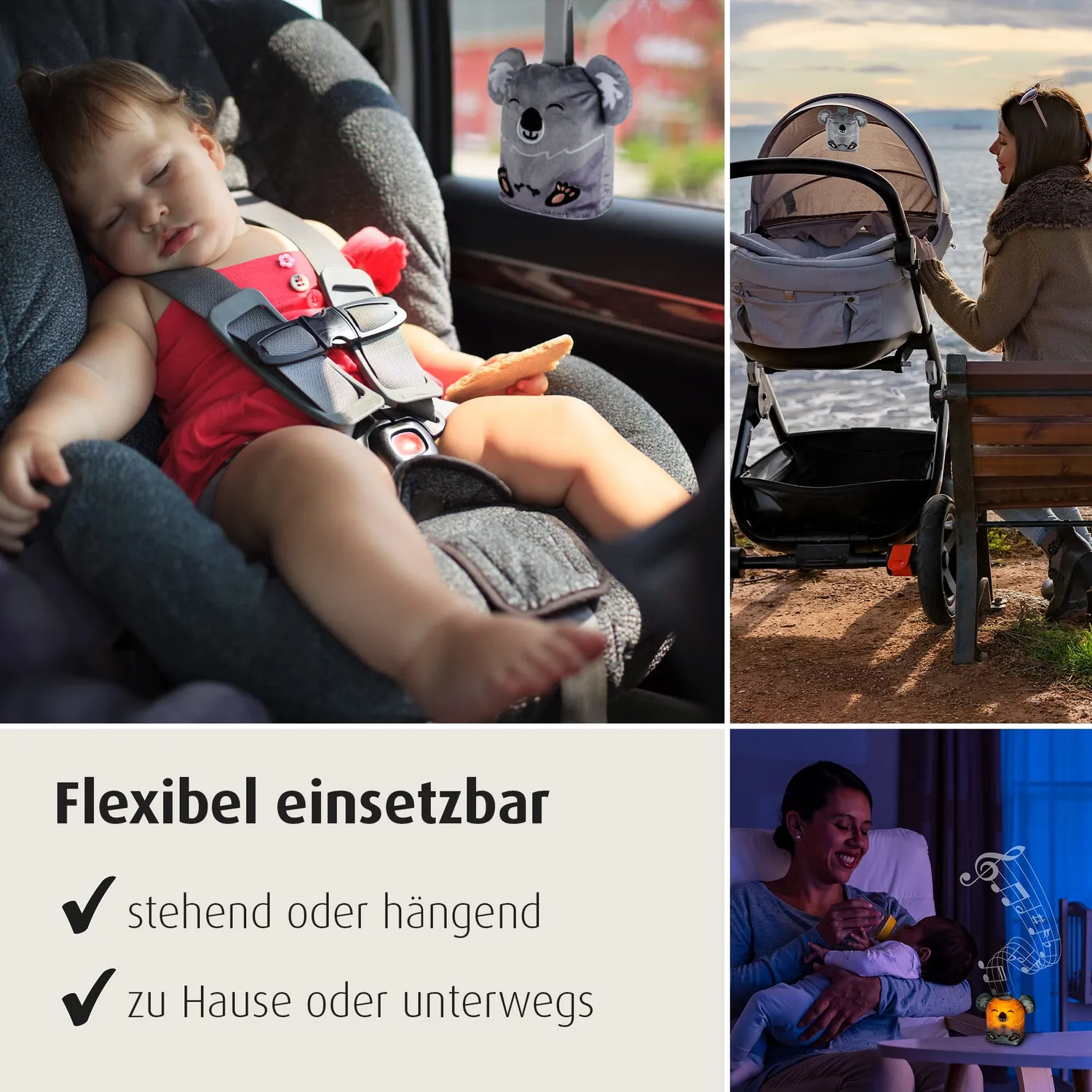 reer Sleepy Koala Einschlafhilfe Nachtlicht grau