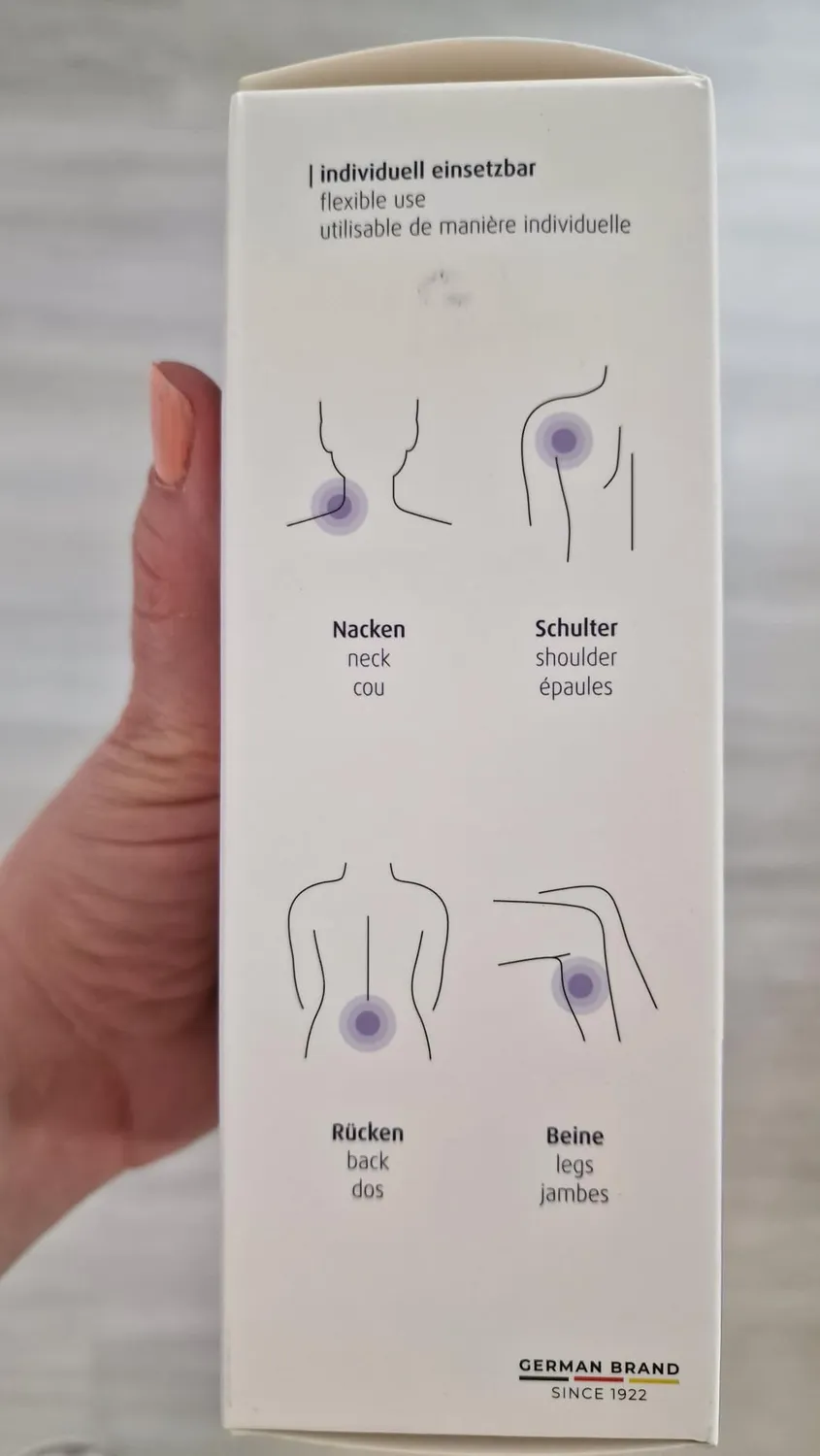 Reer Mama Massageroller Schwangerschaft Massagegerät Grau Lila Entspannung