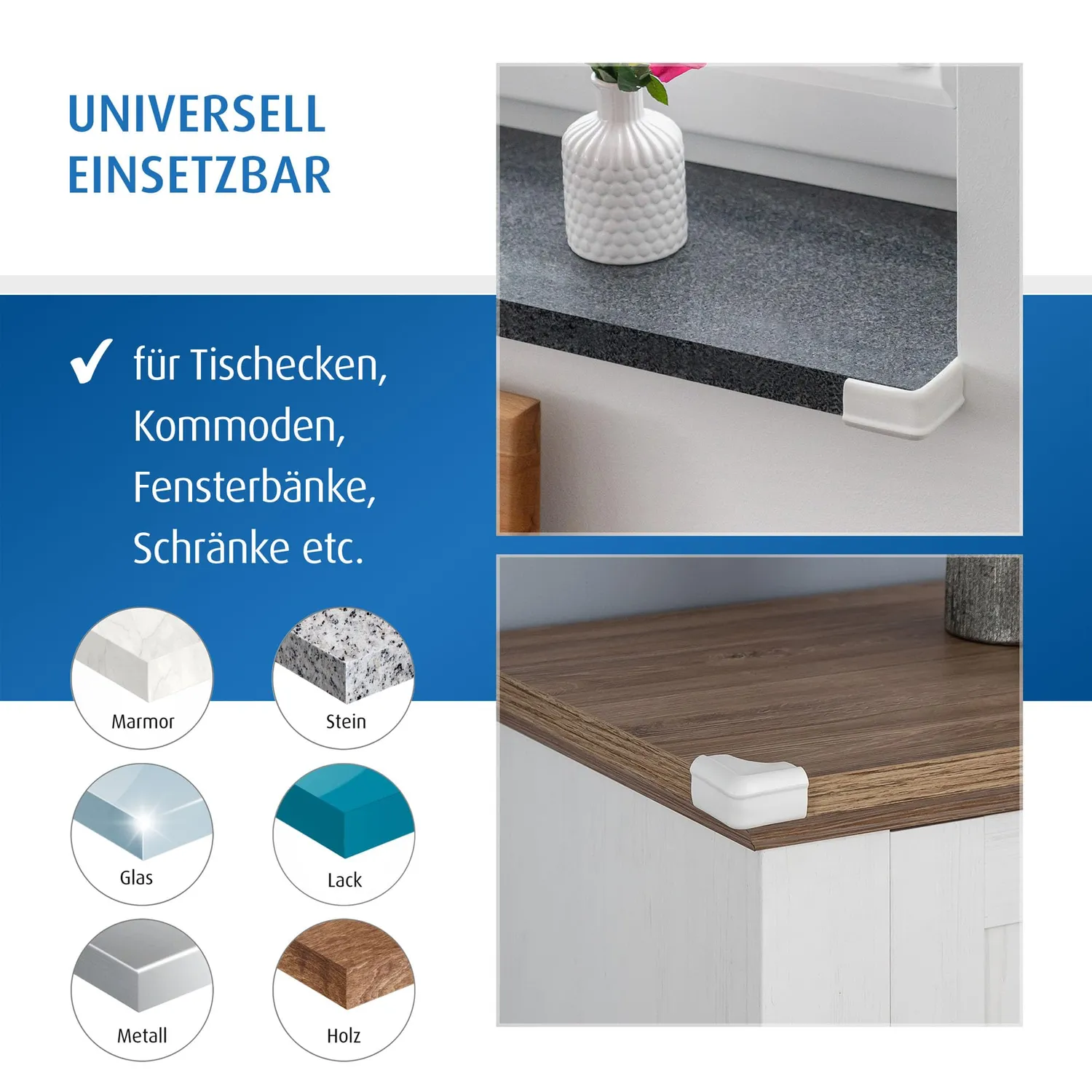 Reer soft Eckenschutz weiß 4 Stück bissfest