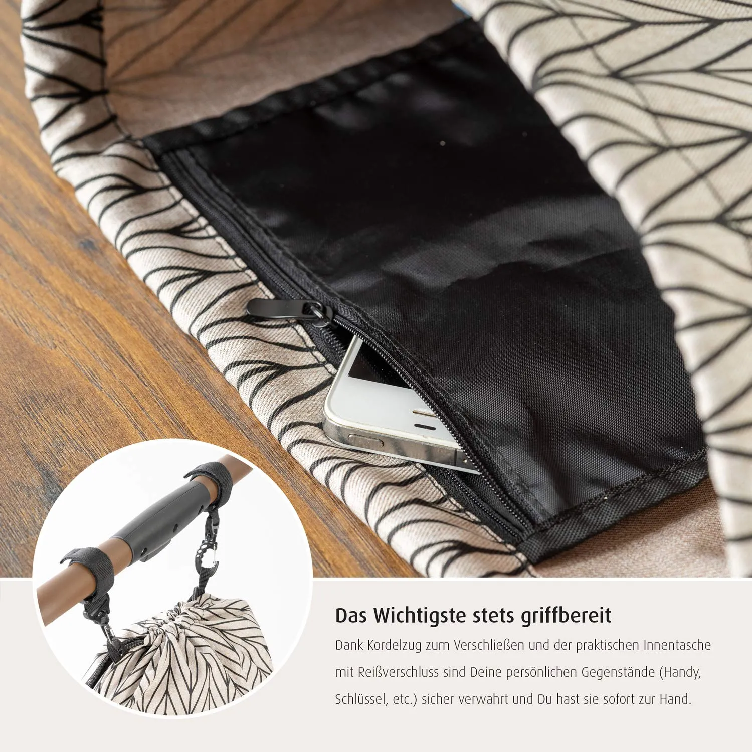 Reer Clip&Go Bag Kinderwagen-Tasche mehrfarbig wasserabweisend