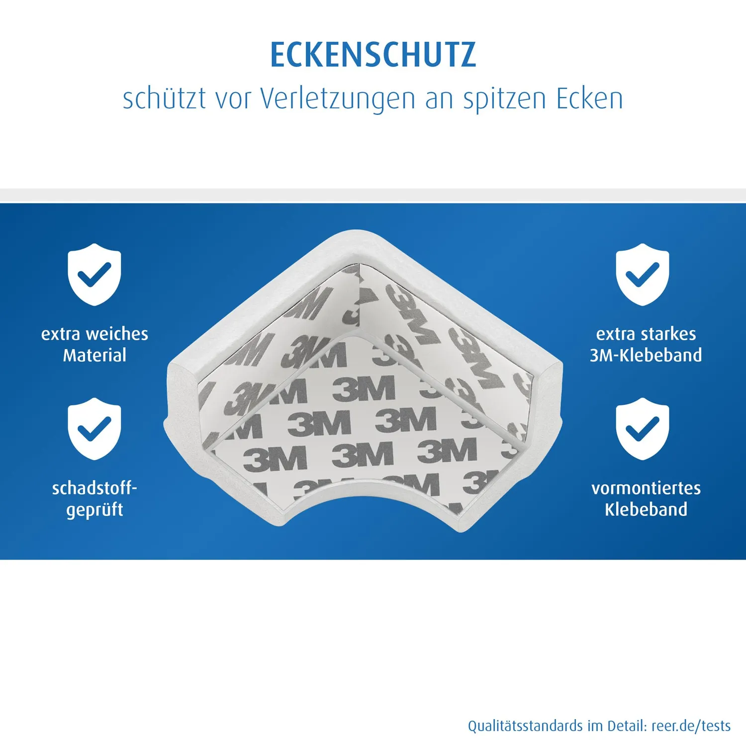 Reer soft Eckenschutz weiß 4 Stück bissfest