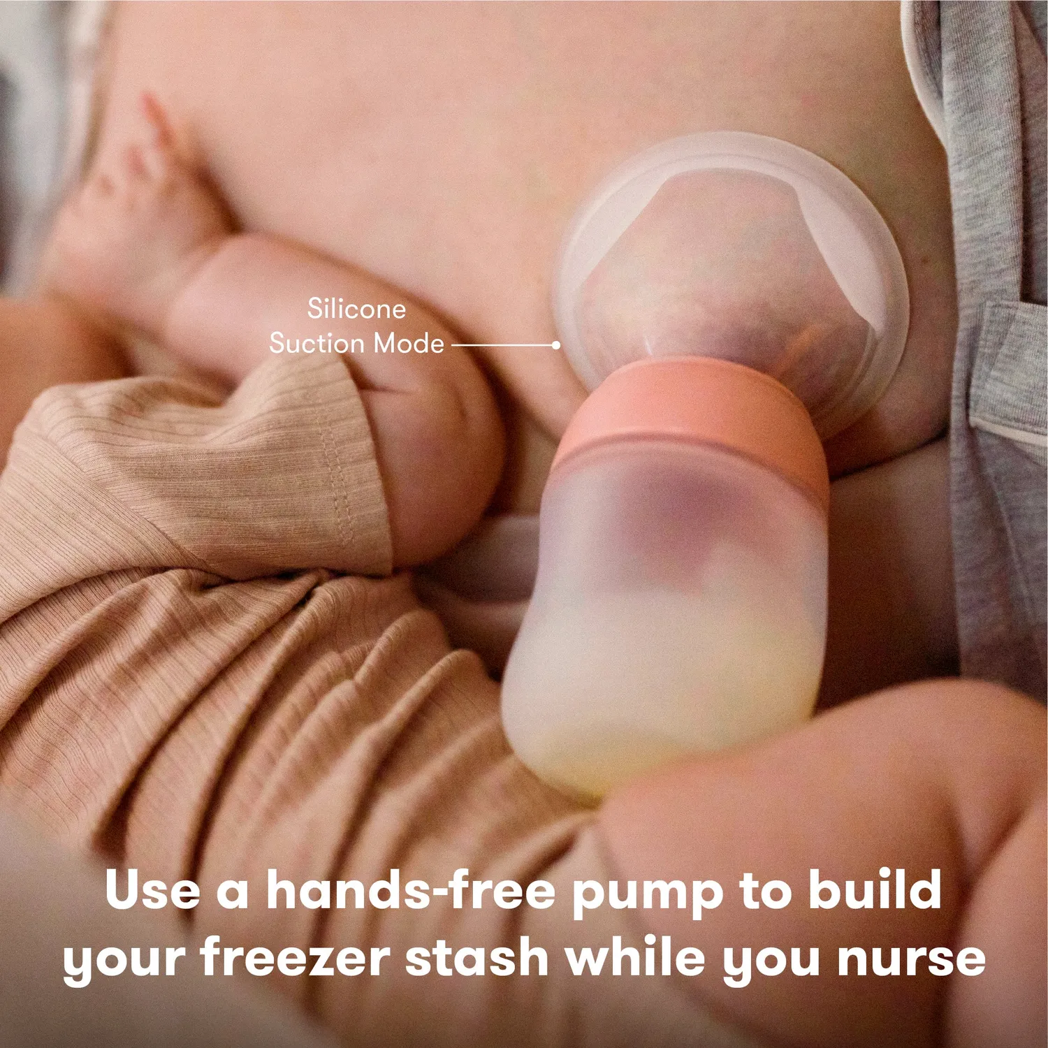 Frida Mom Manual Milchpumpe Hand mit Silikon Modus