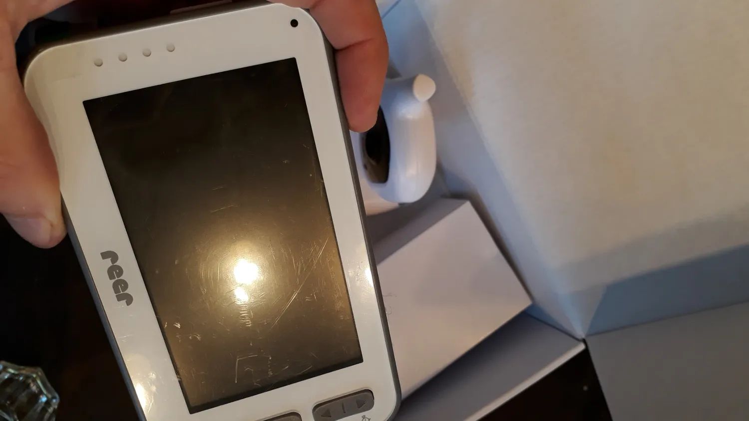 reer 80440 BabyCam XL Video-Babyphone weiß 4,3 Zoll