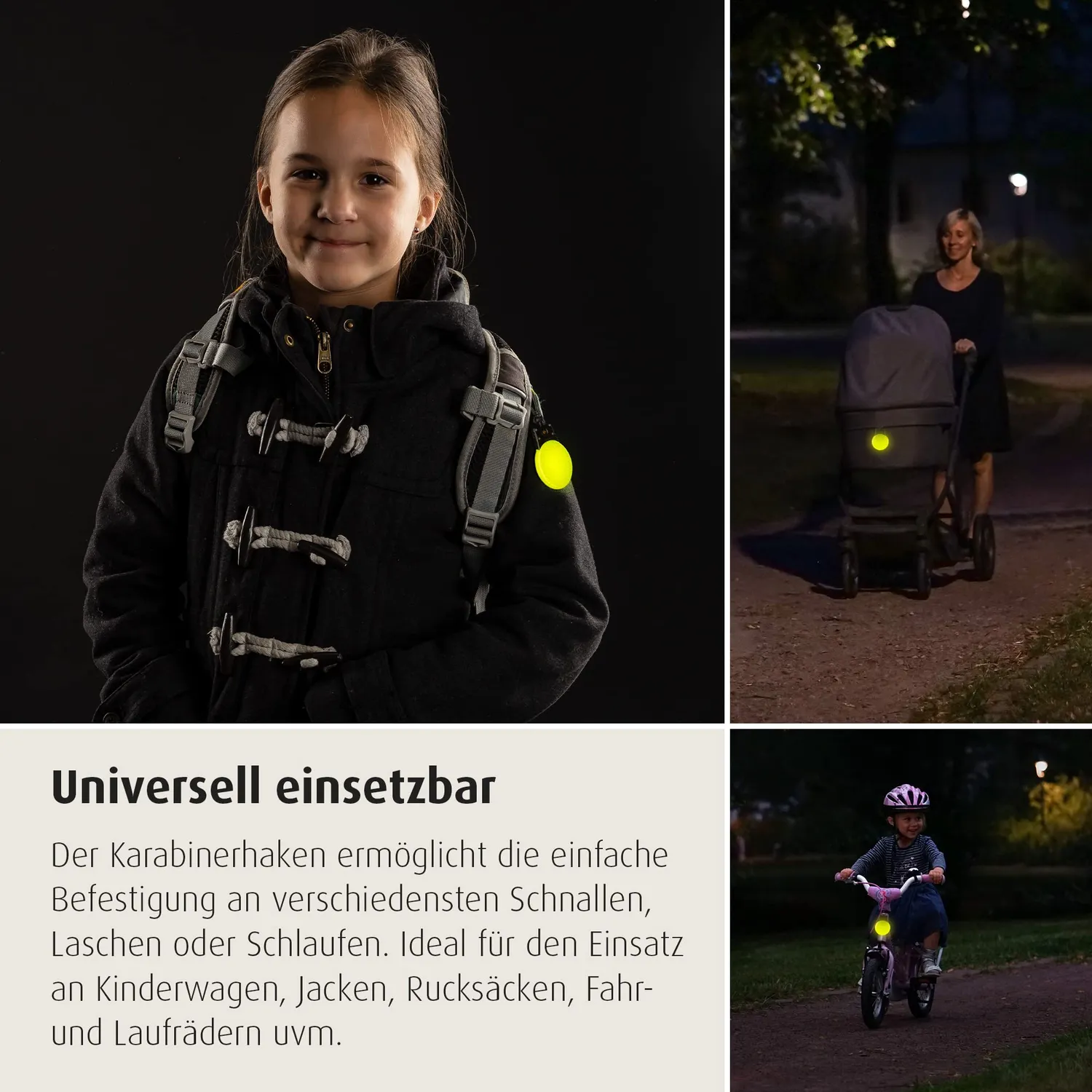 Reer Light&Go Sicherheitslicht LED Anhänger grün