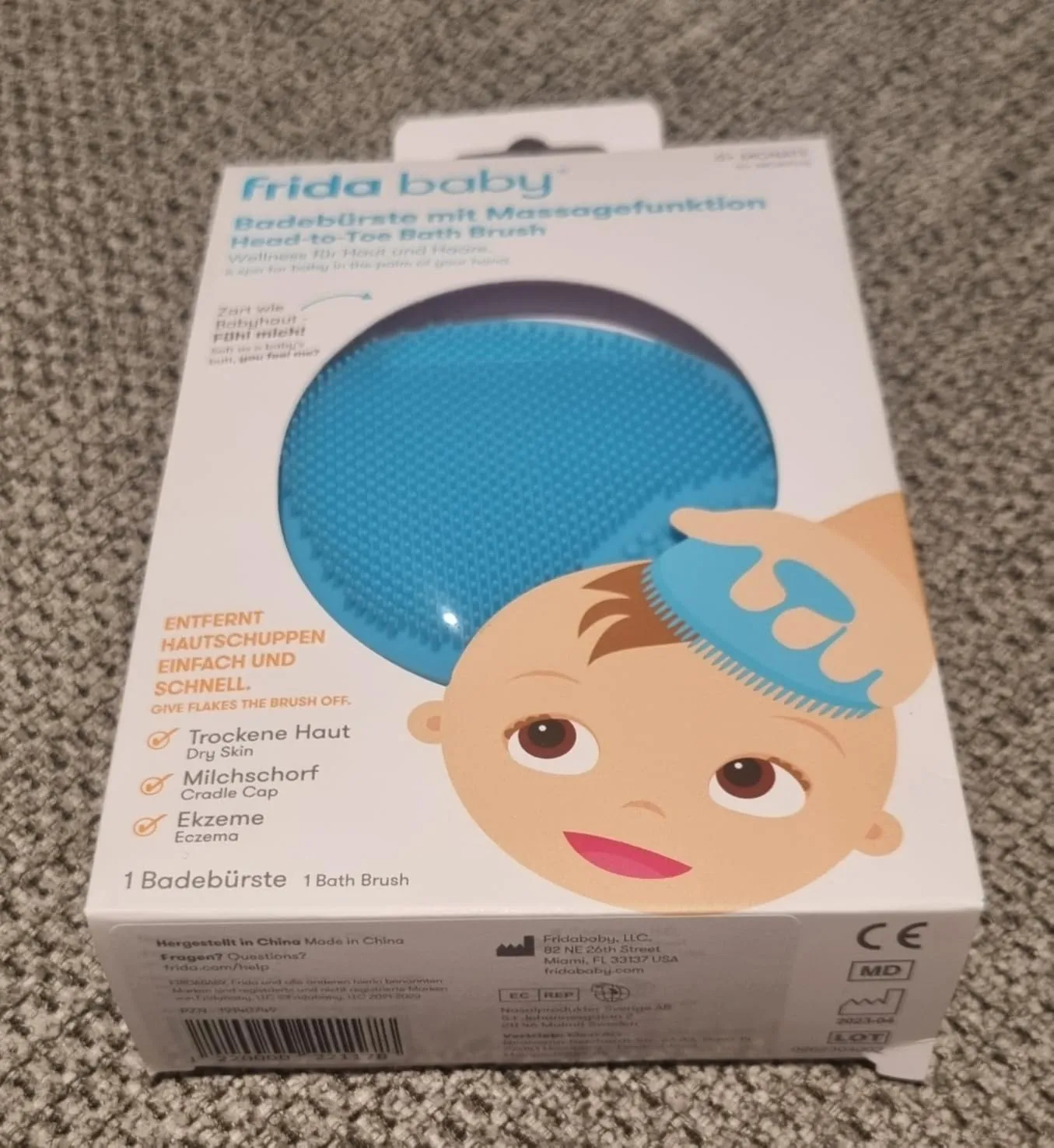Frida DermaFrida Silikon-Badebürste Baby Silikon
