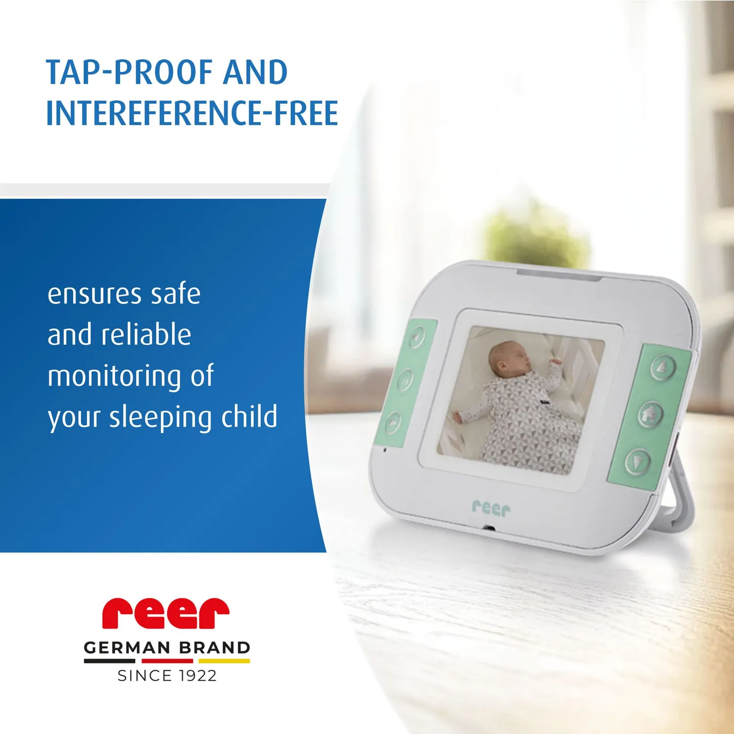 Reer BabyCam S Video-Babyphone 300m Nachtsicht Eco-Modus
