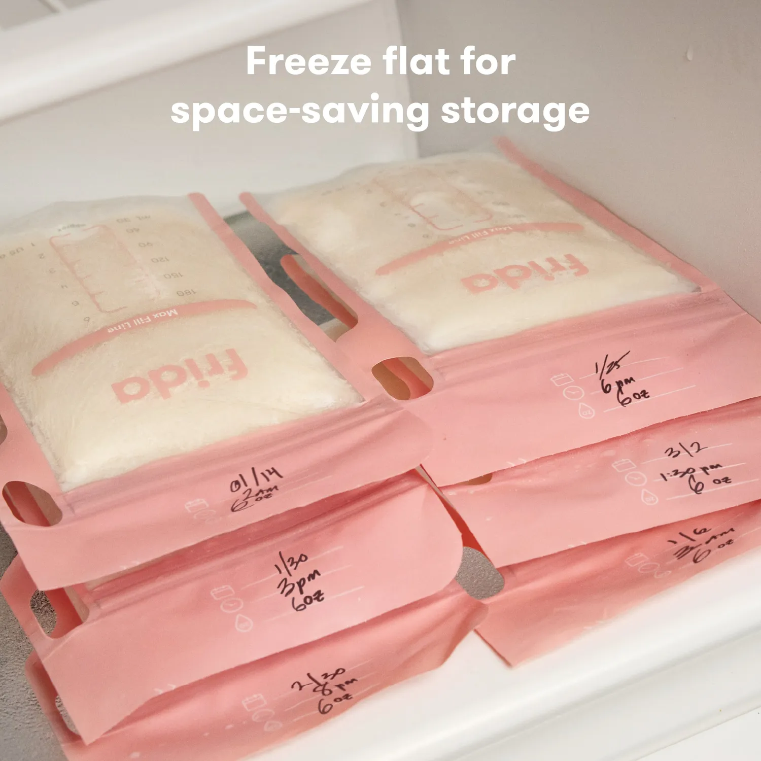 Frida Mom Breastmilk Storage Bags Muttermilchbeutel 100 Stk auslaufsicher