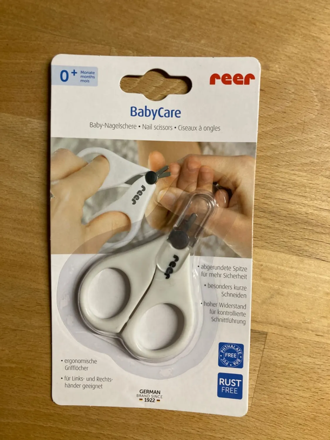 Reer BabyCare 81060 Baby-Nagelschere weiß abgerundet