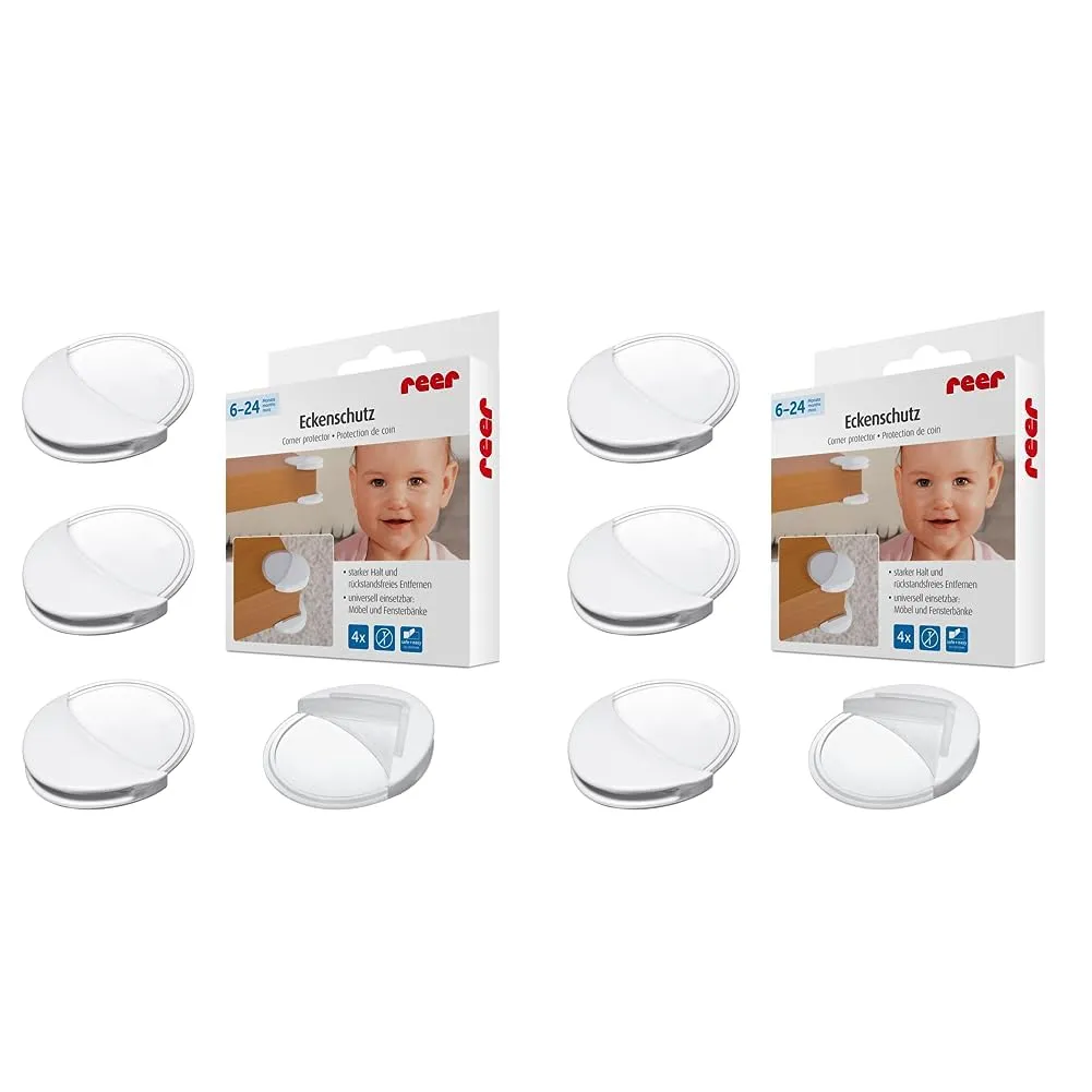 Reer 82010 Ecken-Schutz Baby weiß-transparent 4 Stück