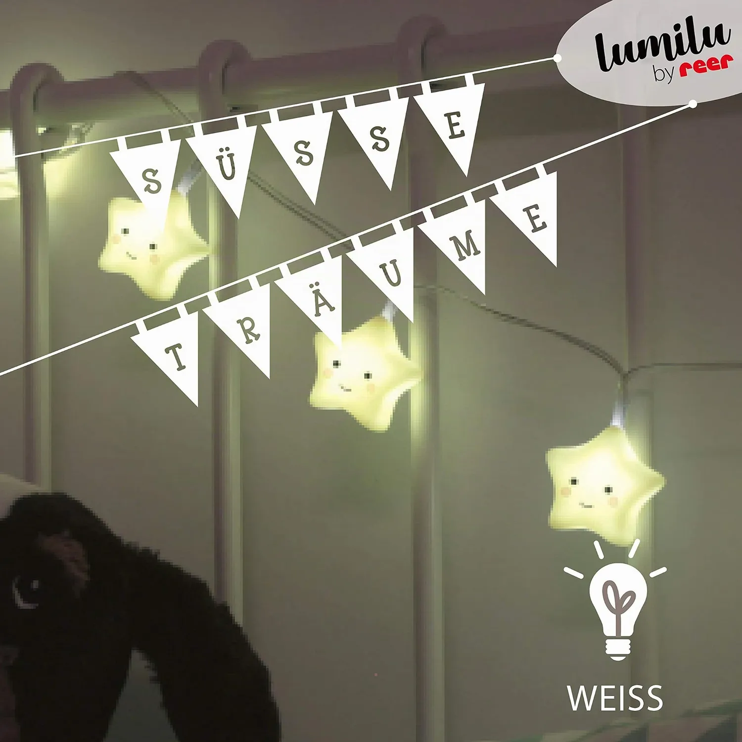 reer lumilu String Light Star Lichterkette gelb