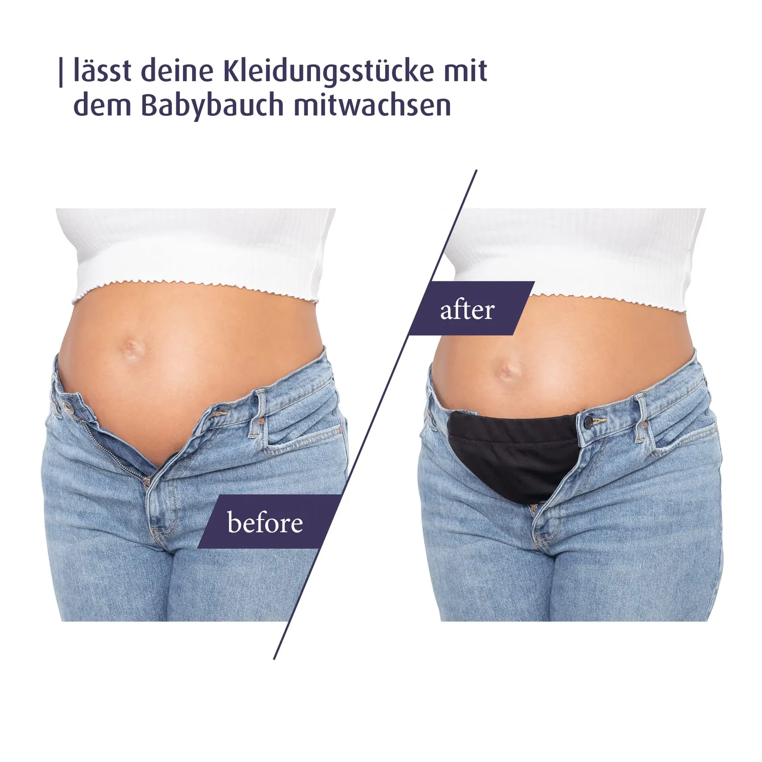 reer Hosenerweiterung Schwangerschaft Set 4tlg schwarz