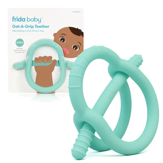 NoseFrida Get-A-Grip Beissring Petrol Silikon