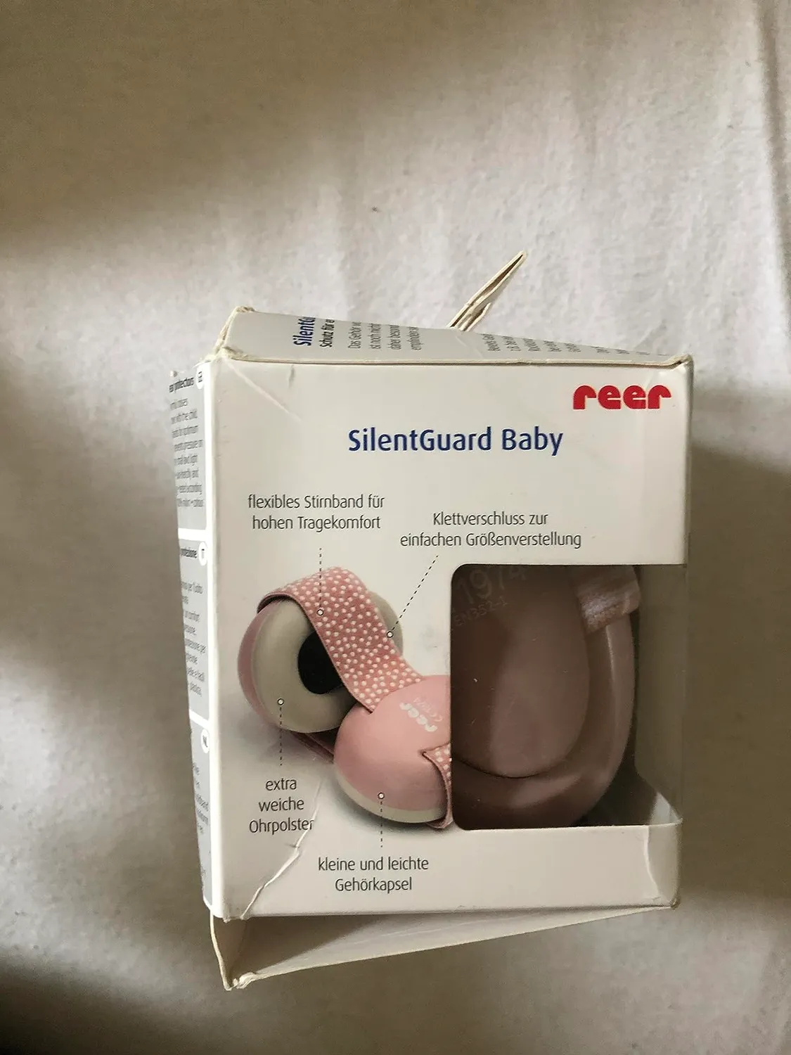 Reer SilentGuard Baby Gehörschutz rosa SNR 25